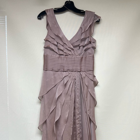 Adrianna papell shutters chiffon sleeveless long dress - Picture 7 of 8